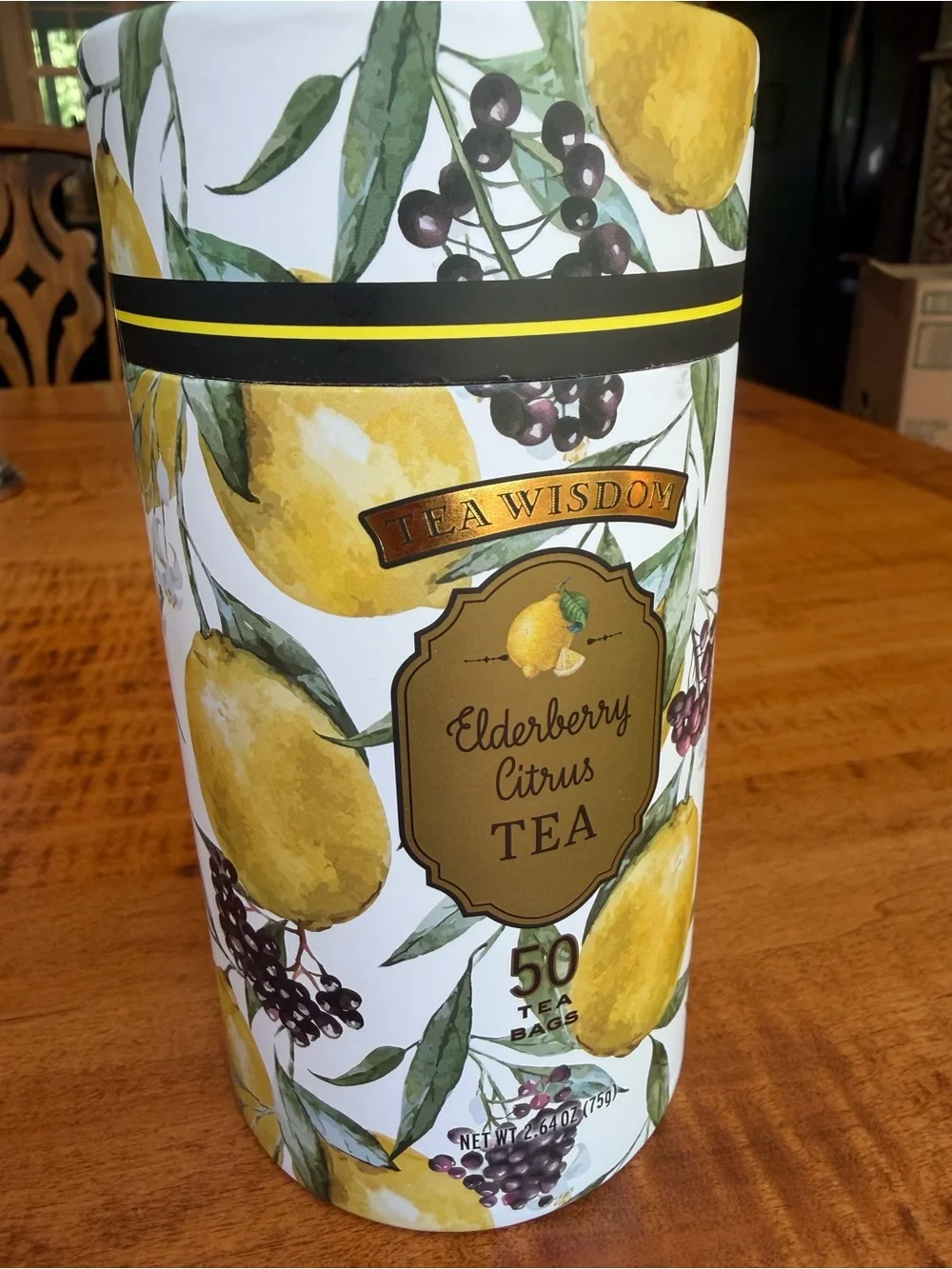 Tea Wisdom NWT Mango Citrus, Hibiscus Honey Lemon, Elderberry Citrus Set of 3